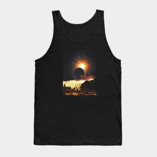 A Snowbound Odyssey - Retro Futurism Tank Top